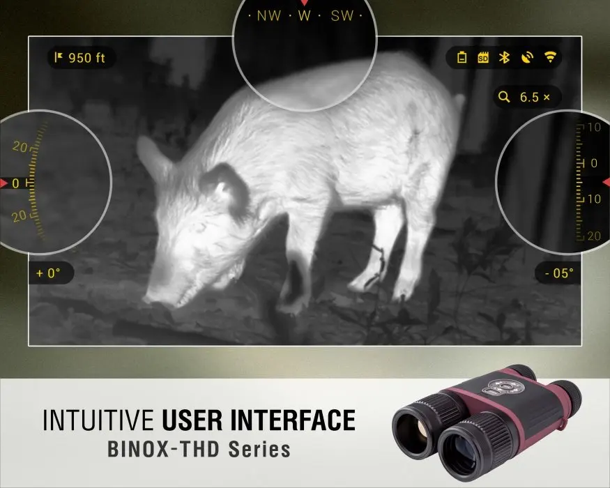 Интеллектуальный цифровой тепловизионный бинокль ATN BINOX-THD 384 4 5-18X | Инструменты
