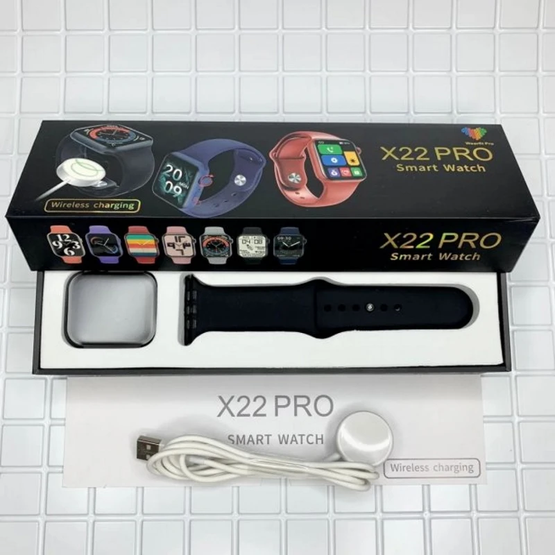 Умные часы Smart watch X22 PRO 44 mm 4.7 беспроводная зарядка смарт браслет фитнес для iphone