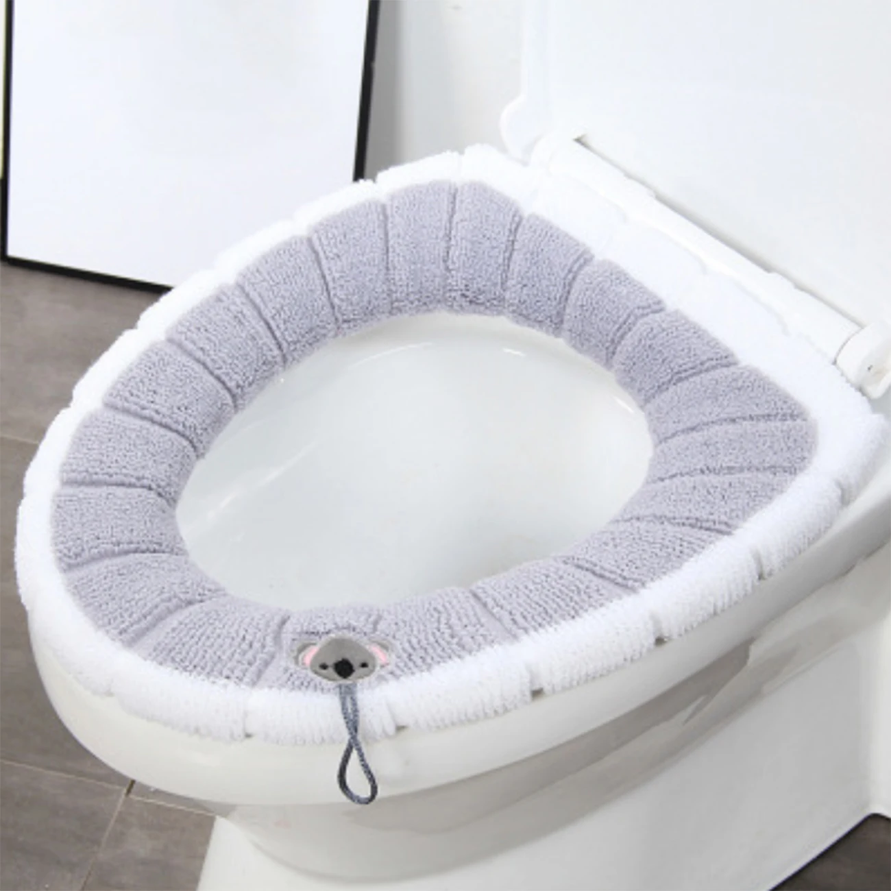 

Bathroom Cushion Toilet Cushion Accessories Soft Washable Winter Washable Common Nordic Toilet Seat Pads Household Lavatory Set