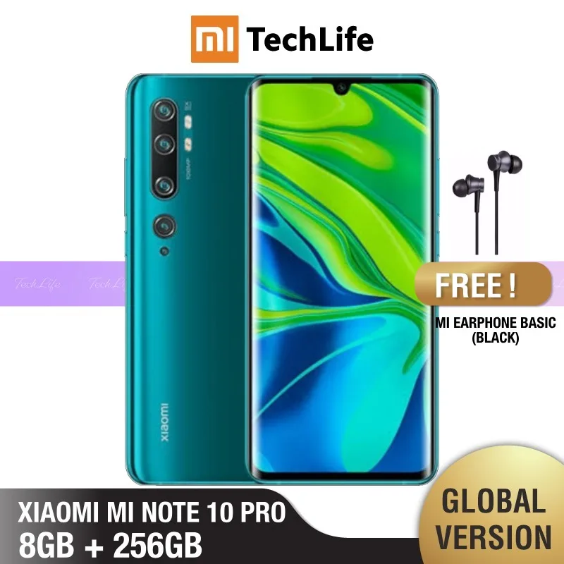 Xiaomi Mi Note 10 Pro 256 ГБ ROM 8 Гб RAM (абсолютно новый/Герметичный) note pro note10pro note10256 Мобильный