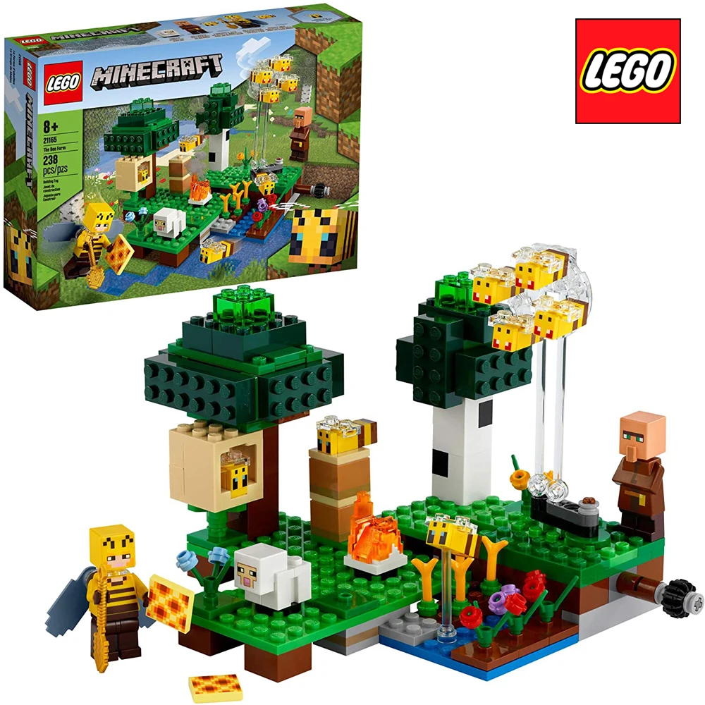

Конструктор LEGO Minecraft пчелиная ферма, 21165 оригинал для детей, новая игрушка для детей, подарок на день рождения и Рождество для мальчиков и дев...