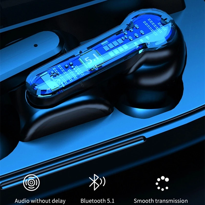 TWS беспроводные Bluetooth-наушники с сенсорным управлением музыкальные наушники