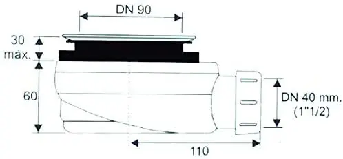 Receveur de douche extrapolat 70X160 см Noir Ral:9005 Résine et chares minérales Текстура Ardoise.|Душевые поддоны| |