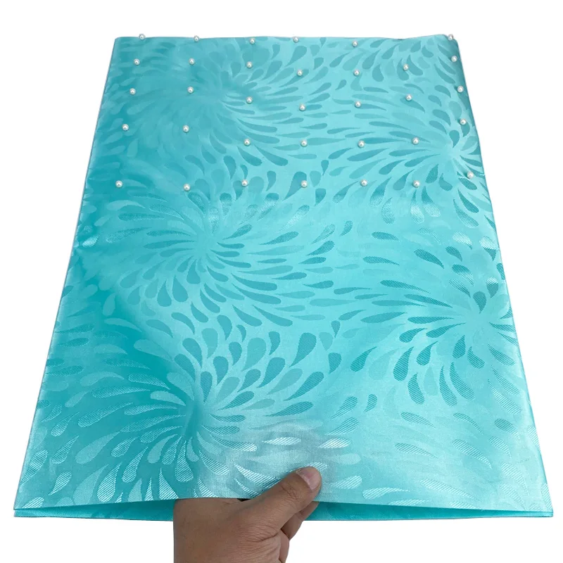 Новый дизайн Зеленые Бусины Нигерия headtie Африканский головной убор 2 шт./пакет 096