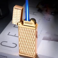 noble and elegant cigarette cigar lighters windproof mini butane gas lighter grinding wheel torch jet lighter ignition tool