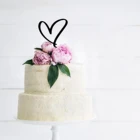 Новый костюм с сердечками и свадебные акриловые торт фигурки жениха и невесты; Обувь золотистого и красного цветов капкейк сердечко фигурки жениха и невесты; Для Юбилей Счастливый День святого Валентина или торта украшения