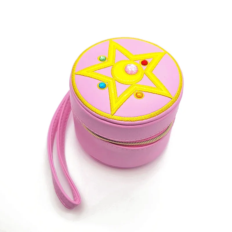 

Sailor moon Crystal Star Brooch Jewelry Case Boxes Travel Portable jewelry Storage Organizer