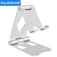 aluminum double folding mobile phone holder stand portable desk live streaming for iphone xiaomi ipad tablet samsung accessories