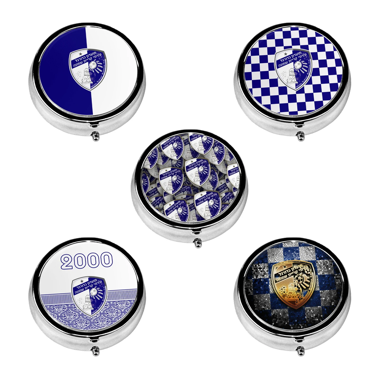 

Hapoel Ironi Kiryat Shmona Fc Portable Travel Pill Box Medicine Case Pill Organizer Box Pill Case for Pills/Vitamin/Fish Oil