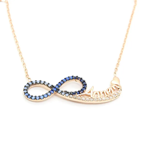 

Wholesale 925 Silver Fashion Baby Mother Day Infınıty Gift Boho Family Mama Necklace Trendy for Women Turkish Jewelry 10 Pieces