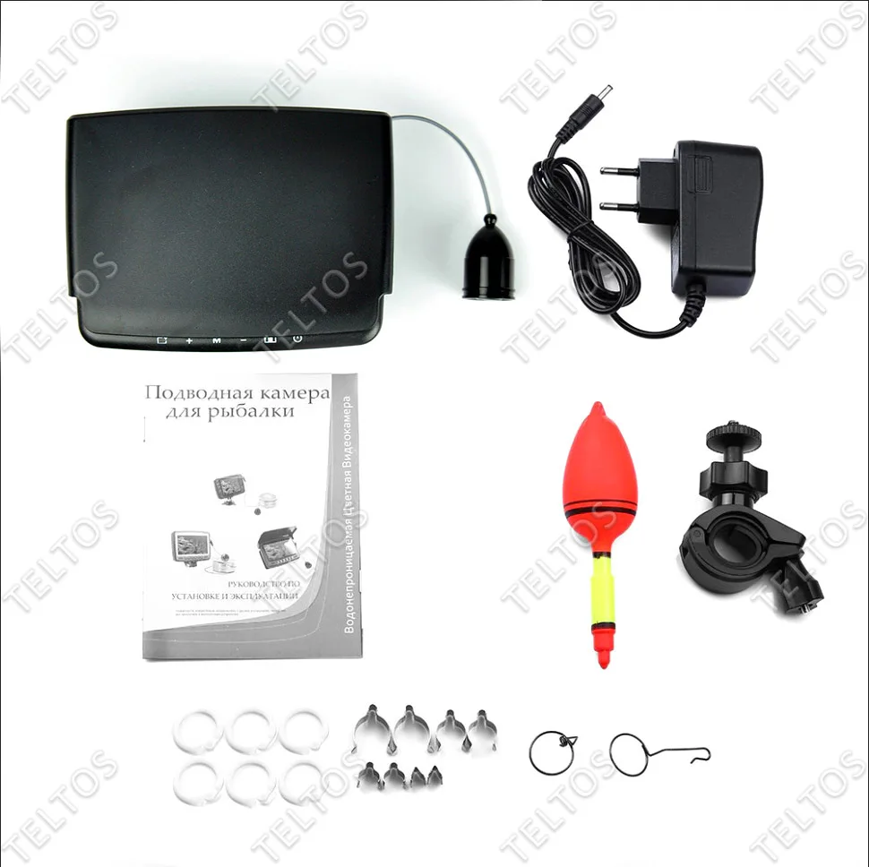 Подводная камера рыбака для рыбной ловли с подсветкой и функцией записи видео.