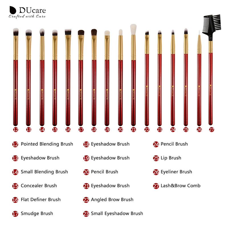Набор кистей для макияжа из натурального синтетического ворса 27 шт. | Красота и