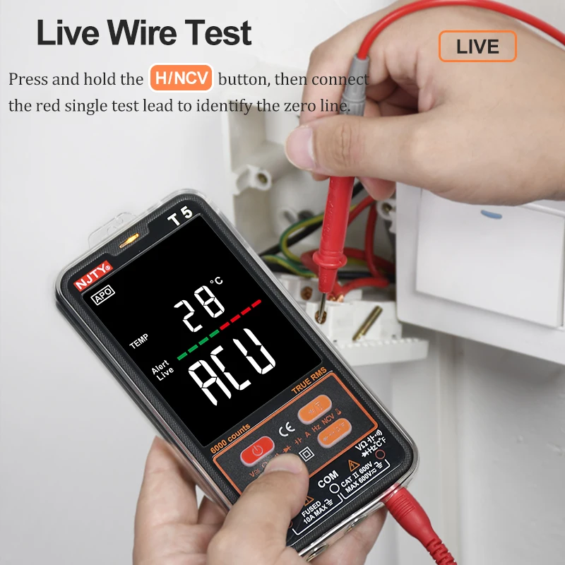 Профессиональный мультиметр цифровой автомобильный тестер Электрический