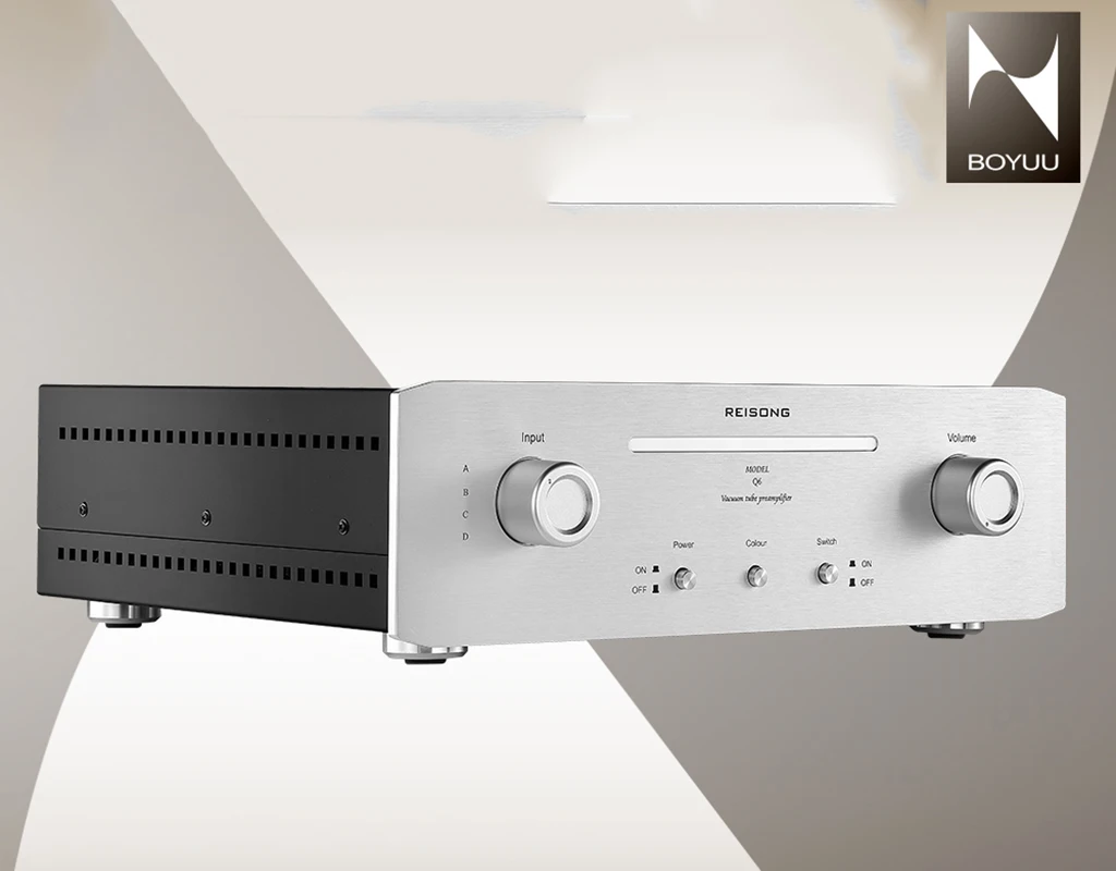 Reisong Q6 Replica M7 12AX7 Tube Pre-amplifier HIFI EXQUIS Boyuu 6z4 Rectifier Pre-amp High Level Lamp Preamplifier BYM7 | Электроника