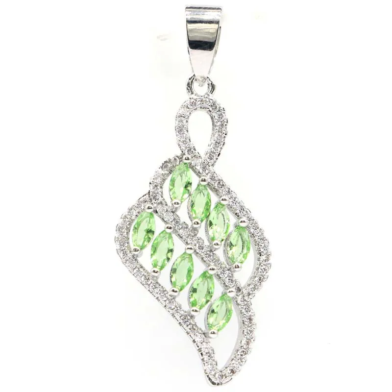 42x17 мм настоятельно рекомендуем Серебряный кулон для женщин создан зеленый