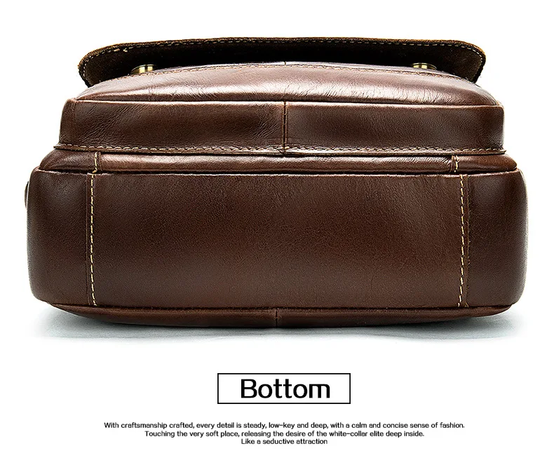 

2019 Men's Bag Nylon Shoulder Bag Small Waterproof Diagonal Bag Male's Black Zipper Business Bag A Main color brown