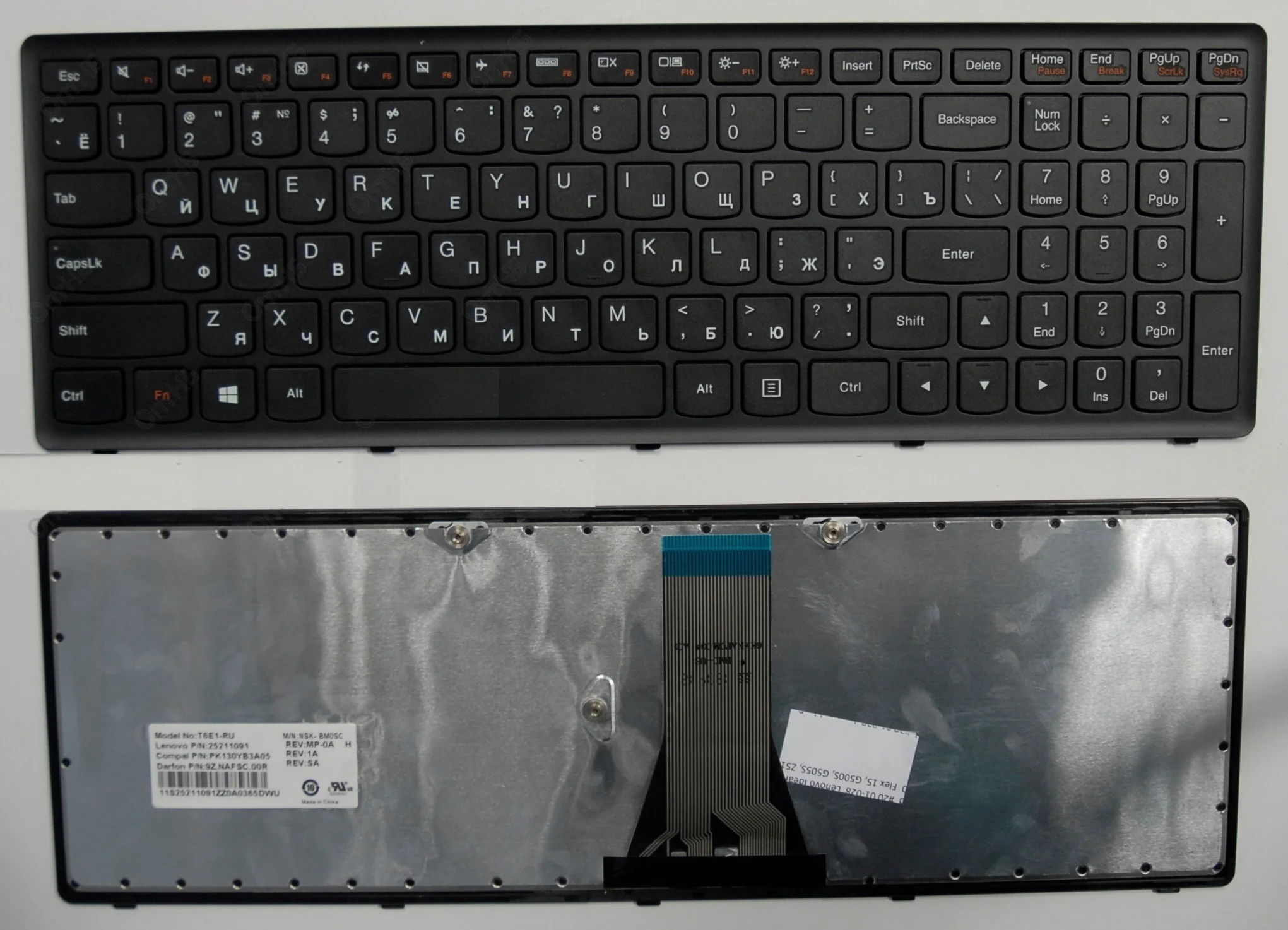 Клавиатура для ноутбука Lenovo IdeaPad Flex 15 G500S G505S S500 S510 Z510 черная рамка | Компьютеры и