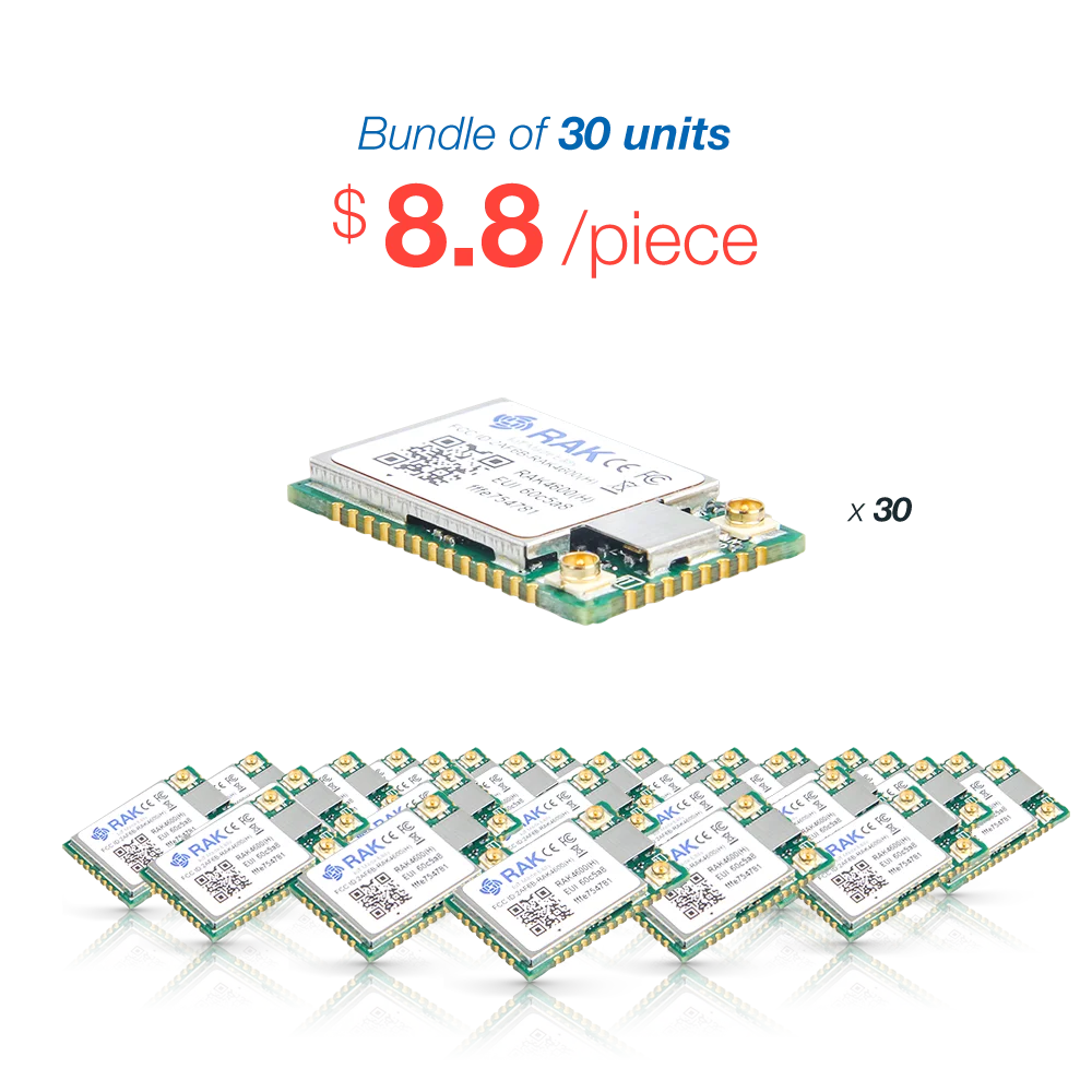 Модуль LPWAN от RAK4600 WisDuo | Микроконтроллер RF52832 Микросхема Semtech SX1276 LoRa Лораван 1.0.2