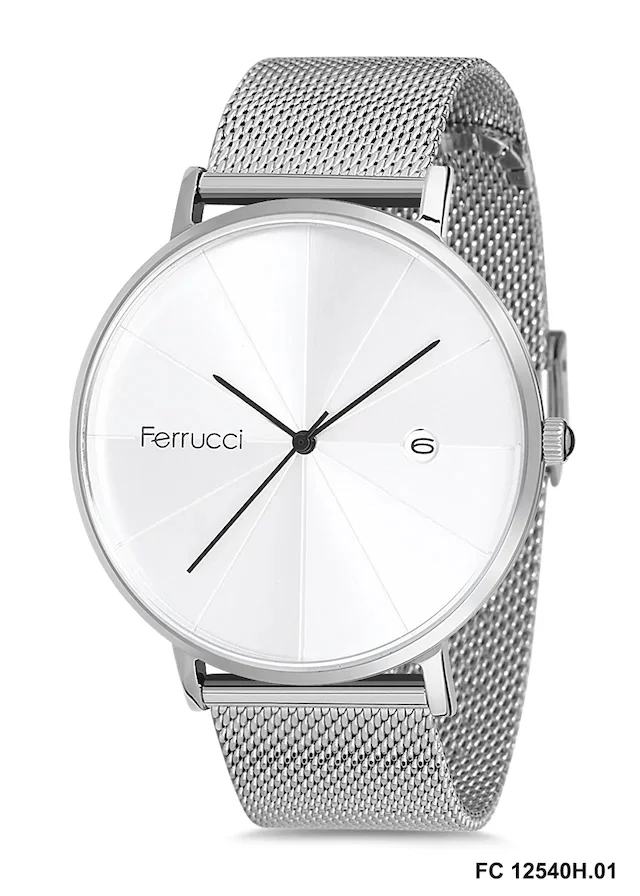 

Ferucci Metal Men 'S Wristwatch Silver 443283496