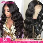 Объемная волна 13x4 Синтетические волосы на кружеве человеческих волос парики предварительно вырезанные Детские Волосы бразильские человеческие волосы Синтетические волосы на кружеве al парик для Для женщин Mslynn