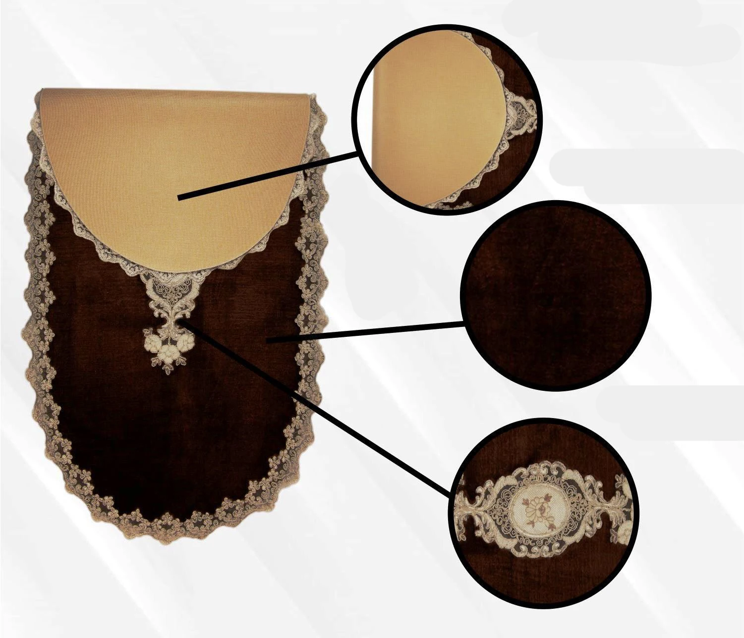 Prezzo Bonny Home Lisa Brown 3 Pezzi Tappetino Da Bagno In Peluche Antiscivolo In Pelle Lavabile In Lavatrice