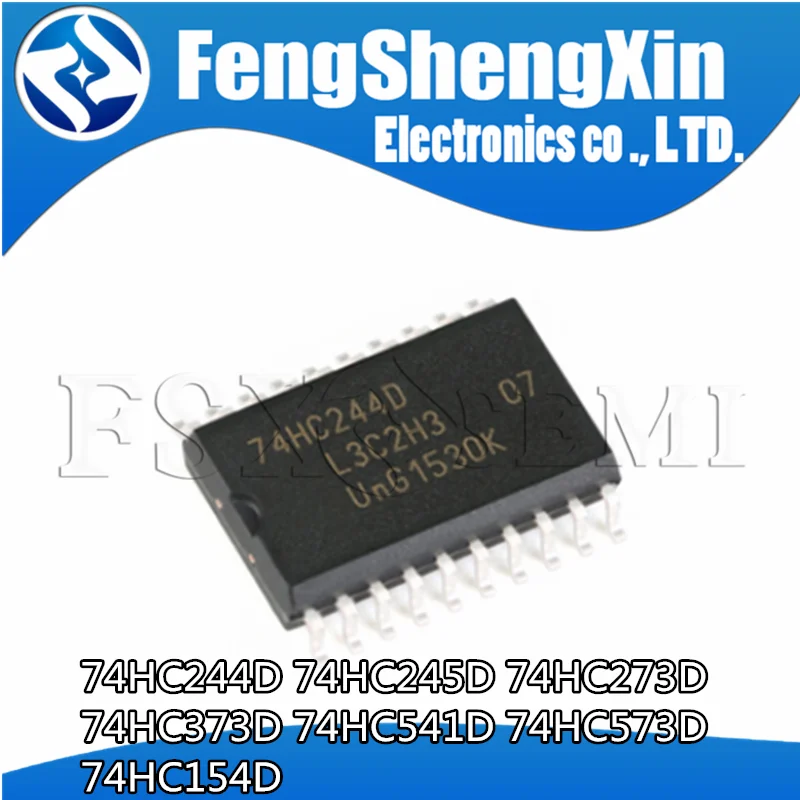 

10PCS 74HC244D 74HC244 SOP SN74HC244DWR SOP-20 74HC245D 74HC245 74HC273D 74HC273 74HC373D 74HC154D 74HC541D 74HC541 74HC573D