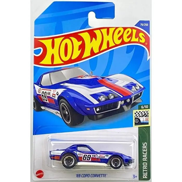 

Hot Wheels New '69 Copo Corvette 2022 Mainline 1/64 Коллекционная модель коллекционных игрушечных автомобилей JDM