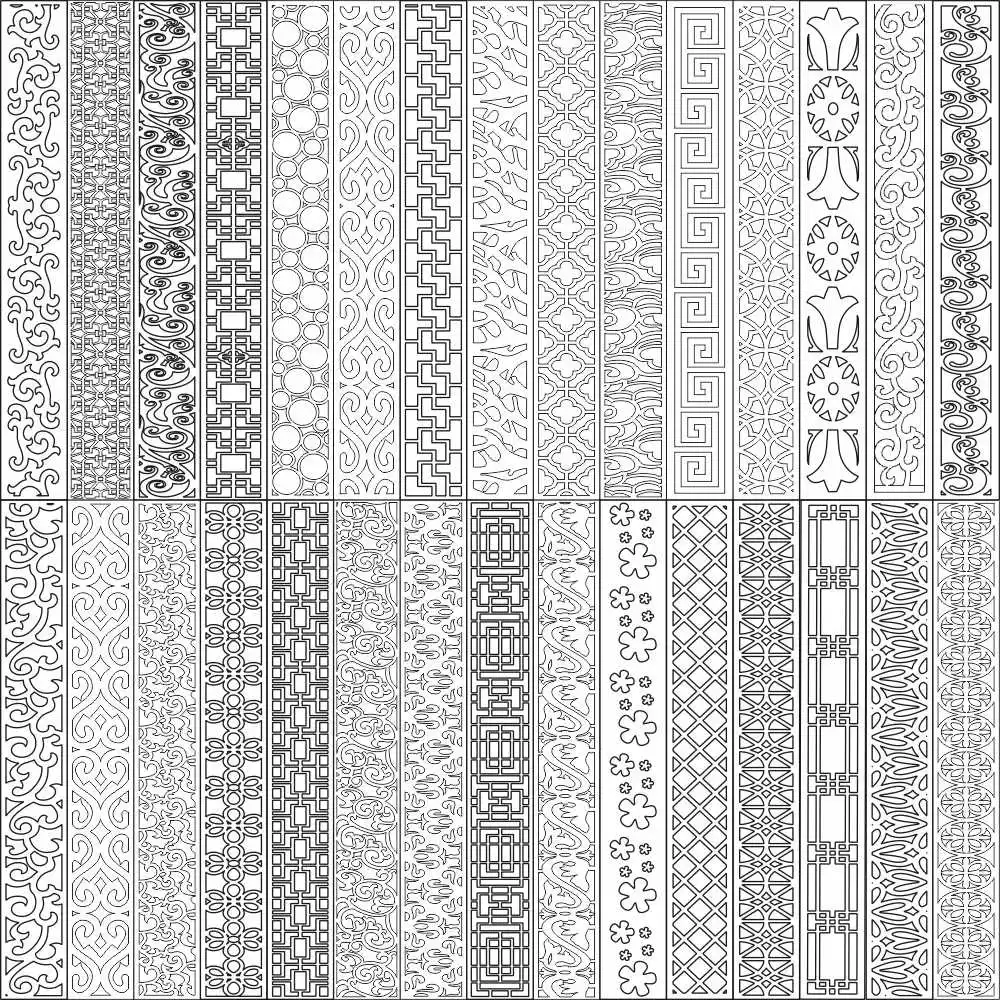 DXF/CDR AutoCAD CorelDRAW file CNC Vector DXF плазменный маршрутизатор лазерной резки 112 шт. 75*10 мм