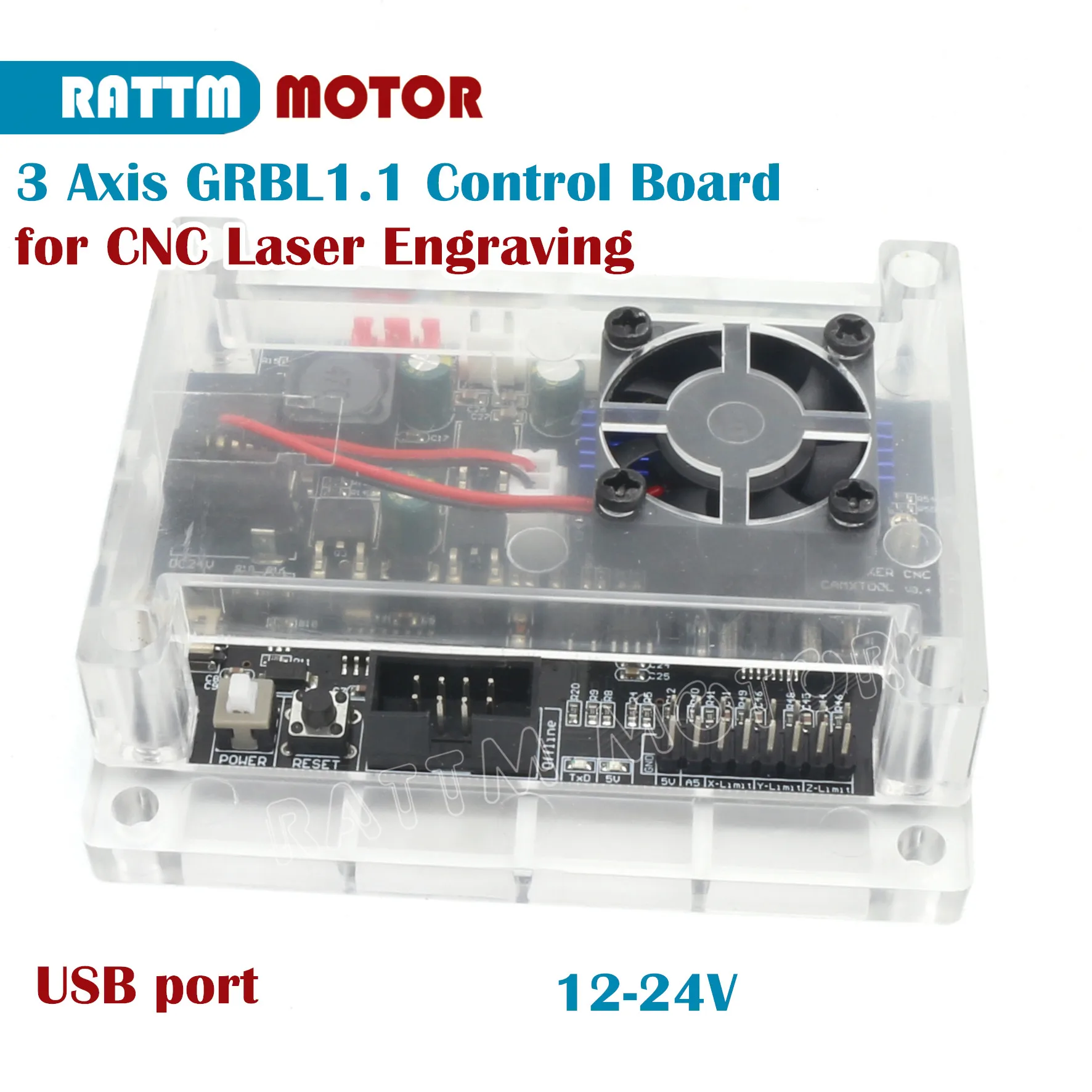〖EU/США Free〗 3 оси USB GRBL 1.1f плата контроллера ЧПУ для 3018 2418 1610 лазерная машина