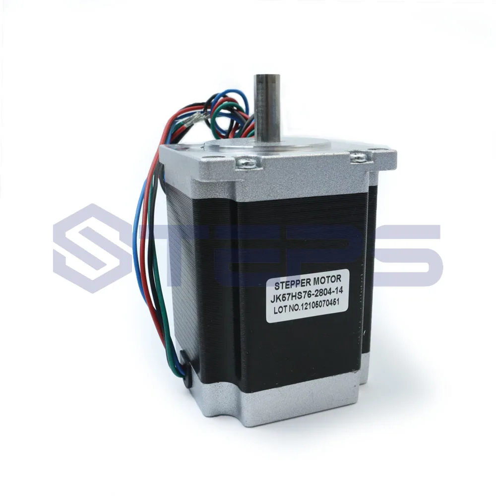 

Nema23 3A stepper motor / 76mm 3A 1.8N.M / 2 phase 4-wire hybrid(Shaft Diameter 8mm)