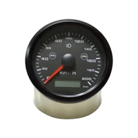 85mm universal gpsglonass speedometer 0 200kmh mph odometer for motorcycle with bsd rader sensor 12v24v