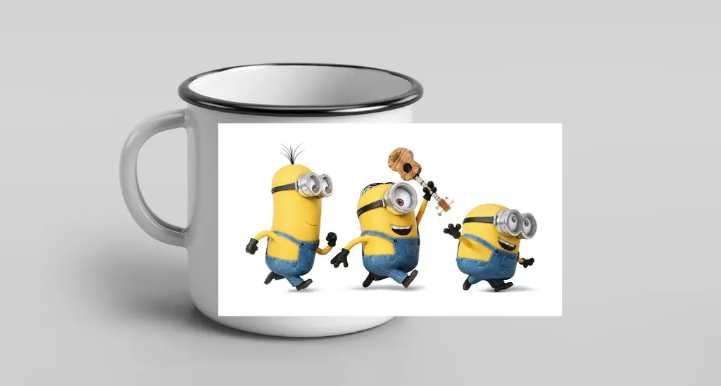 Кружка металлическая эмалированная Миньоны №5|Кружки| |