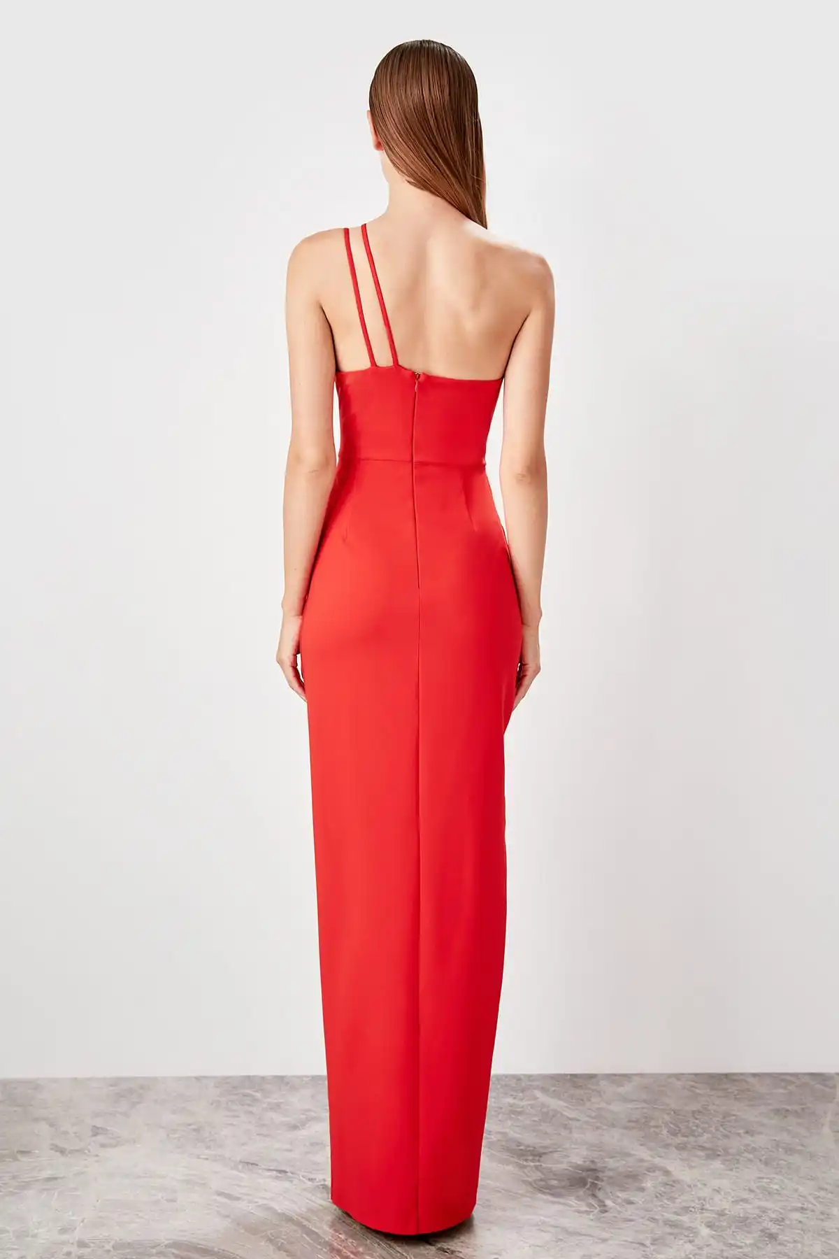 Trendyol с цветным блоком вечернее платье TPRSS19AE0088