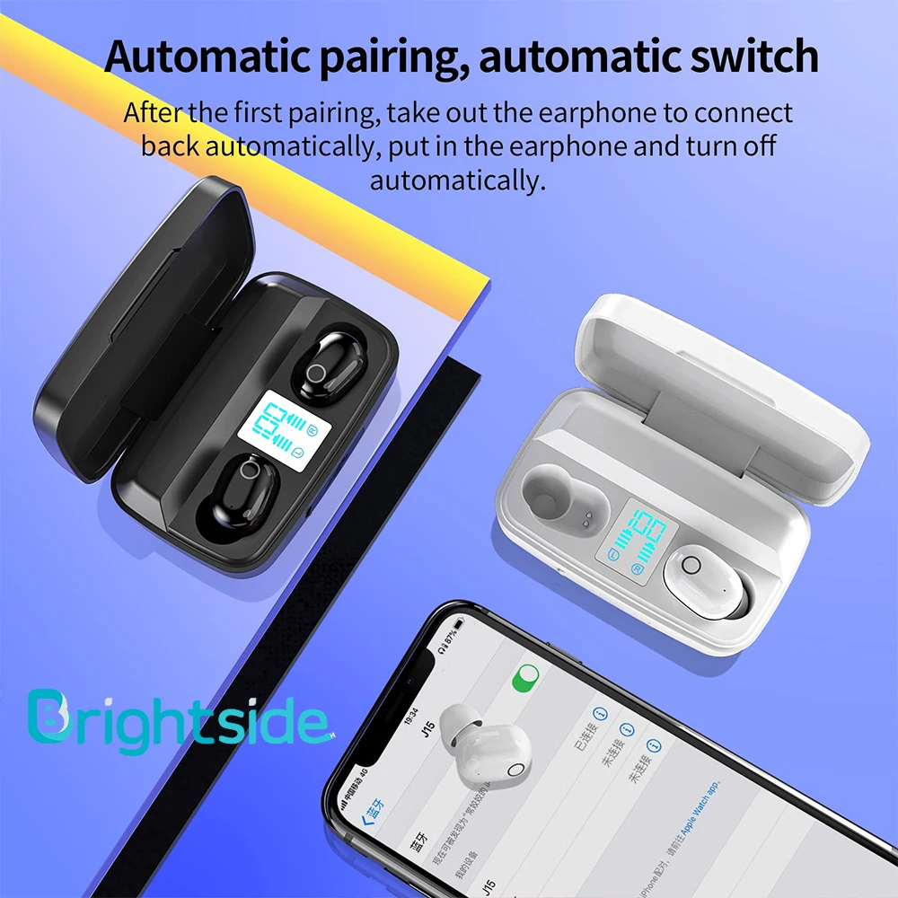 TWS Bluetooth 5 0 беспроводные наушники Мини Стереонаушники Гарнитура для режима