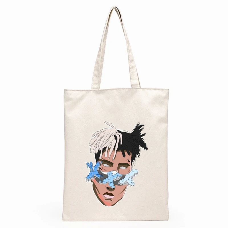 

xxxtentacion print Bag Street Aesthetic Printed Vogue Women Bag Large-capacity Canvas College Shopping Bag Drop Shipping