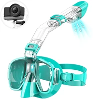 jsjm aldult profession full face diving mask snorkeling mask anti fog swimming diving goggles for gopro underwater sports camera