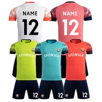 blank adult and kids soccer jerseys shirtsshorts two pieces diy name number football uniform jersey sets