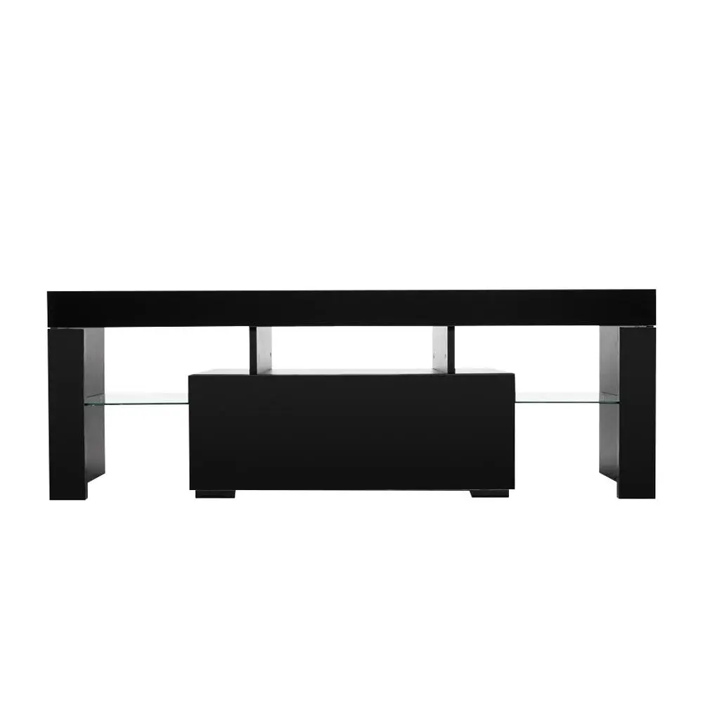 130 см Длина деревянная панель ТВ шкаф ящик для хранения светодиодный светильник