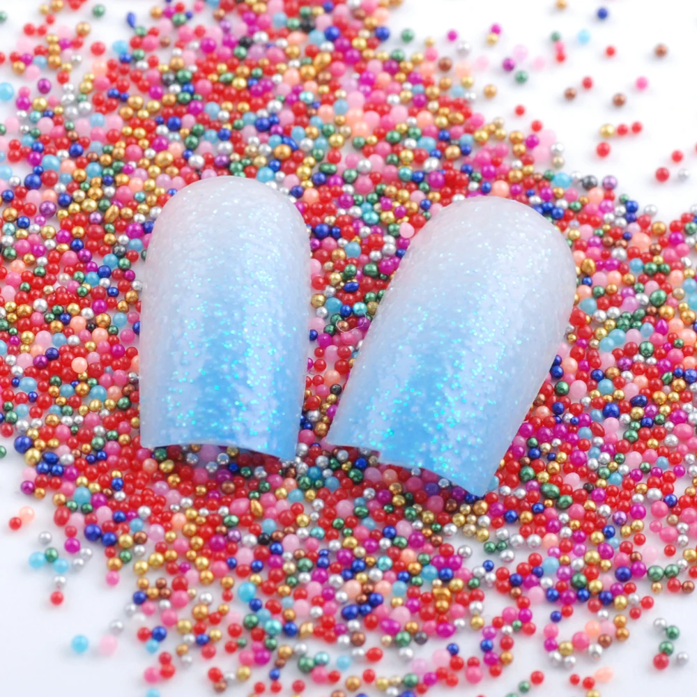 

20 г миниатюрные хрустальные эльфы стеклянные шарики для икры 3D микро шарики украшения для дизайна ногтей инструмент для ногтей декоративны...