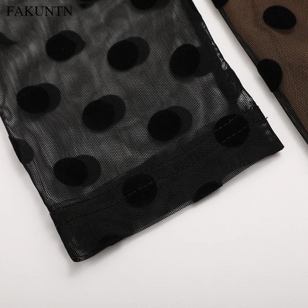 

Autumn Women Dress 2020 Sweet Slim High Waist Wave Point V-Neck Ruffle Casual Girl Vintage Long-Sleeve Black Dress Women Clothes