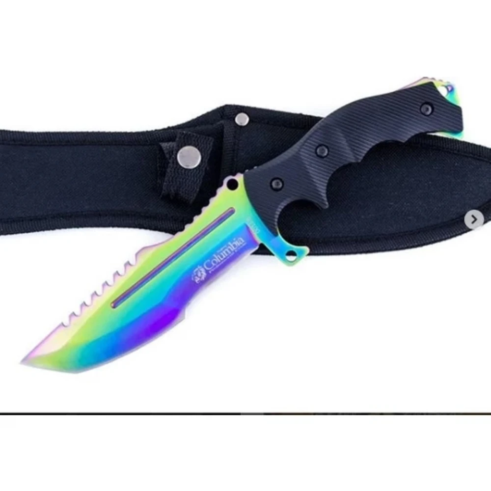 Охотничий нож Колумбия Hunstman с электроизоляцией выдерживает жару удар и