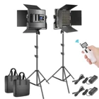 Neewer 2,4 г 660 светодиодный видео светильник фотографии светильник ing, затемнения светодиодный Панель с ЖК-дисплей Экран, 2,4G Беспроводной пультом дистанционного управления и светильник стенд