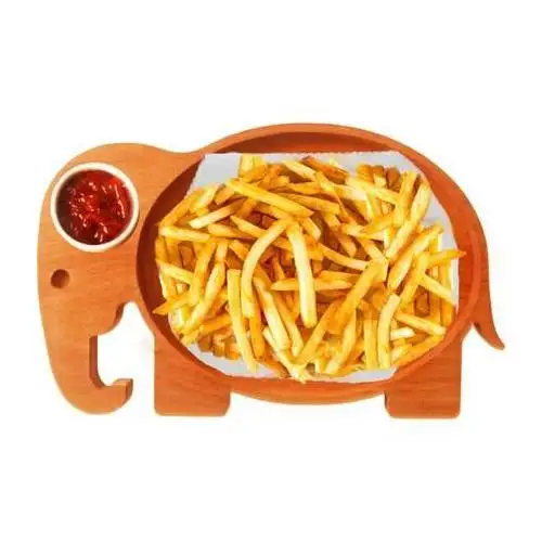 

Wooden Beech Tree Serving Platter Elephant Sauce