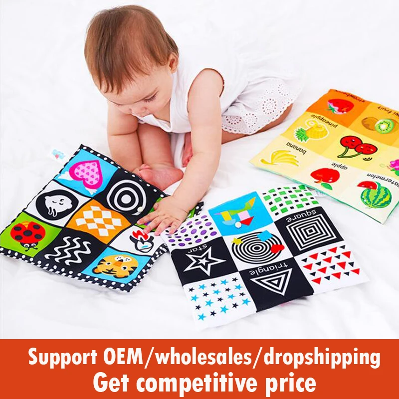 

Baby Toys Crinkle Newspaper Soft Cloth Book Activity Toys 0 3 6 12 Months Infant Newborn Early Learning Wholesales Toys