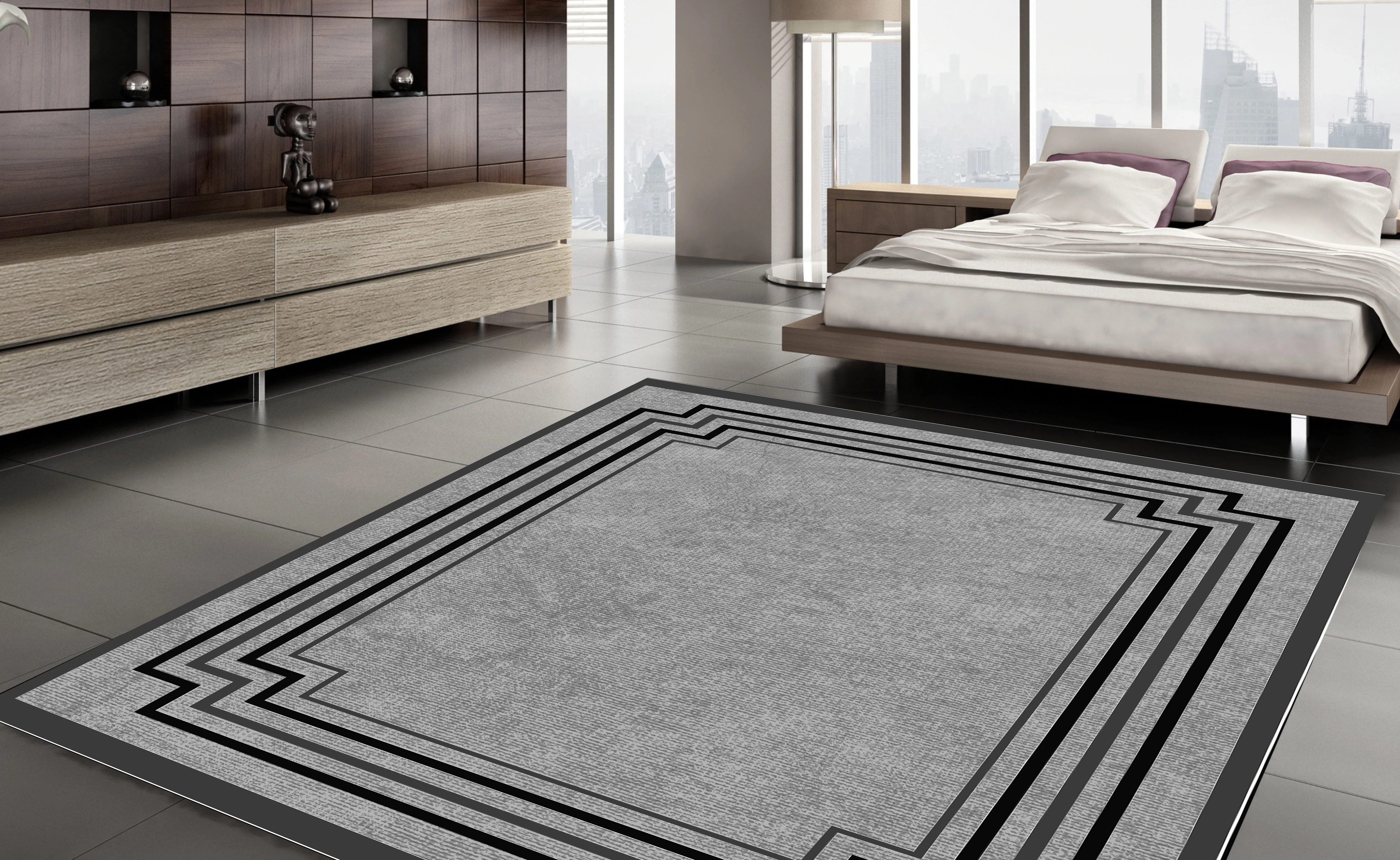 

Серый черный коврик, ковер для пола, мягкие современные коврики, современный нескользящий домашний декор, толстая дорожка, прочные коврики, ...