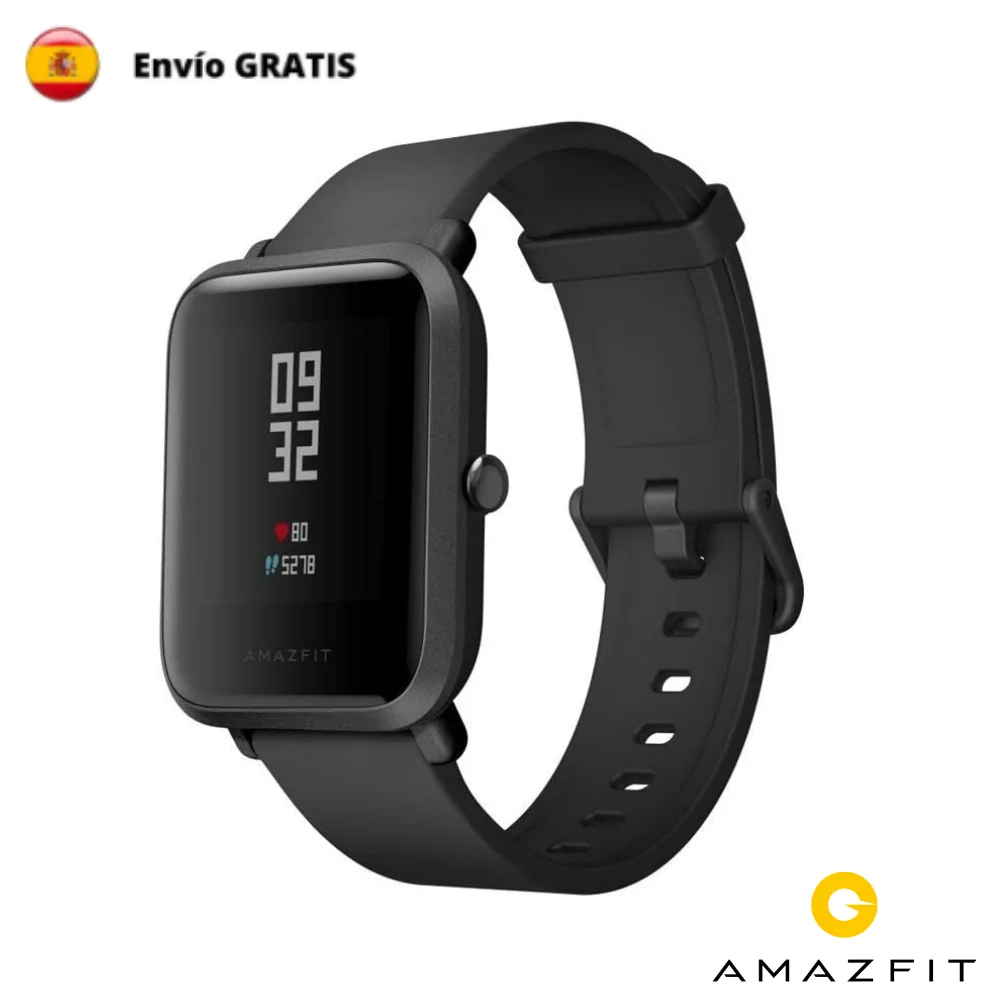 Amazfit Bip - Smartwatch Onyx Black, Bluetooth 4.0, GPS, Monitor...