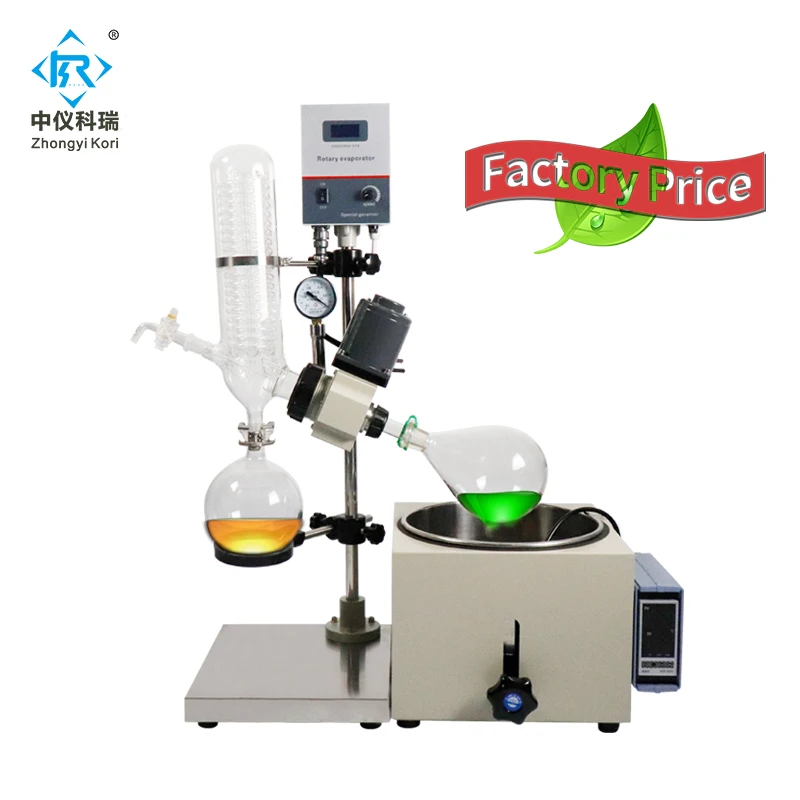 

RE-201D laboratory vacuum rotary evaporator flask rotovap distillation set for chemistry essential oil crystallization extract