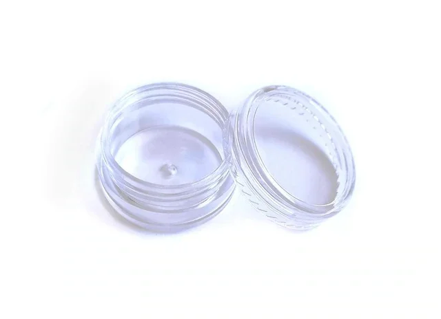 Small Jewelry Transparent Clamshell Mini Storage Box Jar 10'lu 436748441