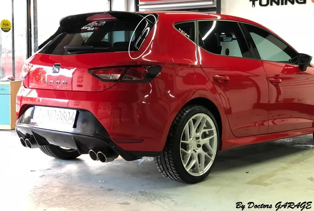 Для Seat Leon Mk3/Mk3.5 оконная декоративная планка для спойлер сторона 2012 2013 2014 2015 2016 2017