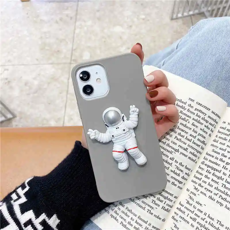 

3D Space Astronaut Phone Case For Xiaomi Mi Redmi Note 5 6 7 8 9 10 lite Pro Glitter Transparent Cover for Xiaomi 9pro CC9 pro